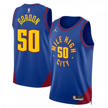 Maillot Basket Homme Denver Nuggets Aaron Gordon 50 2022-23 Jordan Statement Edition Bleu Swingman